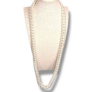 Vintage Elegant Faux Pearl Necklace Event Wedding Formal  Rope Style 21”